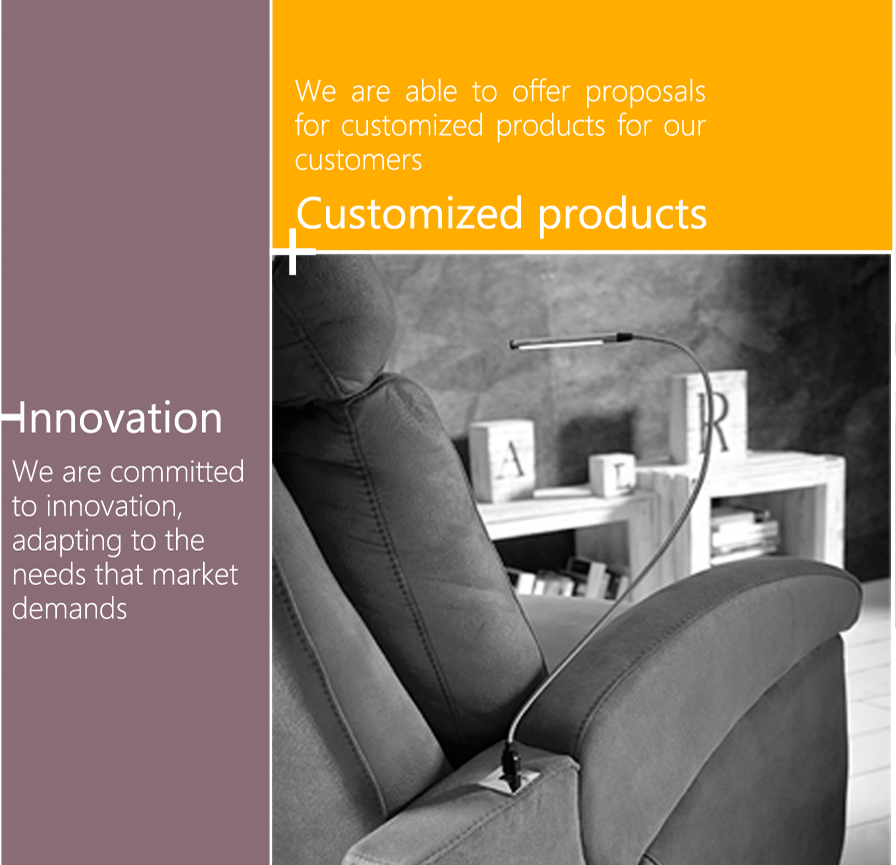 Innovation We are committed to innovation, adapting to the needs that market demands. customized products We are Able to offer proposals for customized products for our customers
